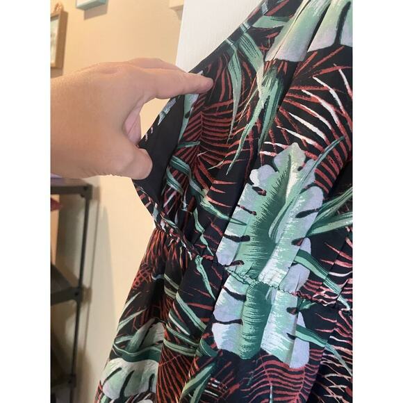 Madewell Silk Island Dress in Jungle Leaf Print Size 4 - Picture 12 of 12